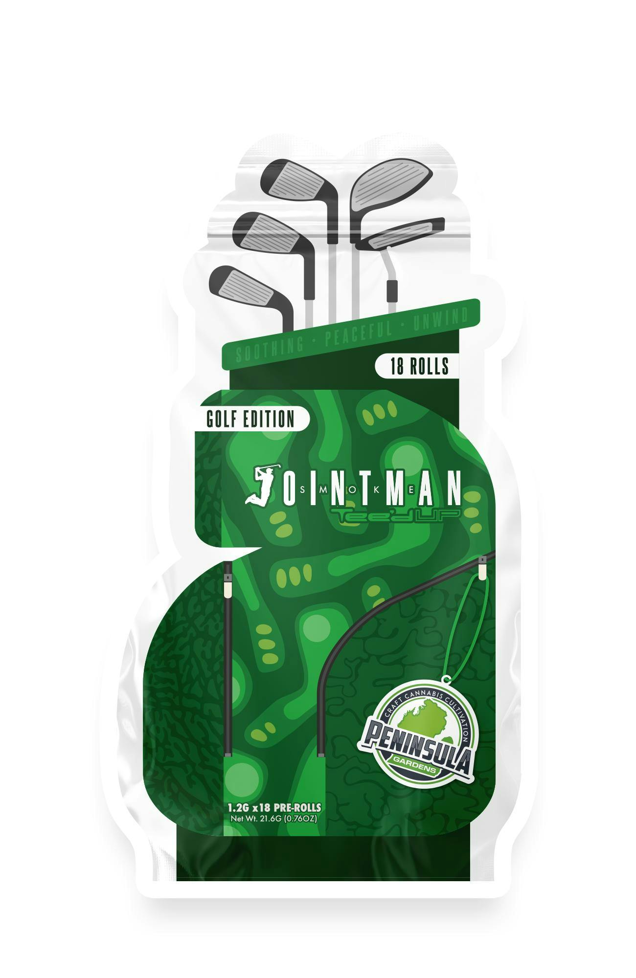 Jointman x Peninsula Gardens - 18-Pack 1.2g Prerolls - Golf Collab