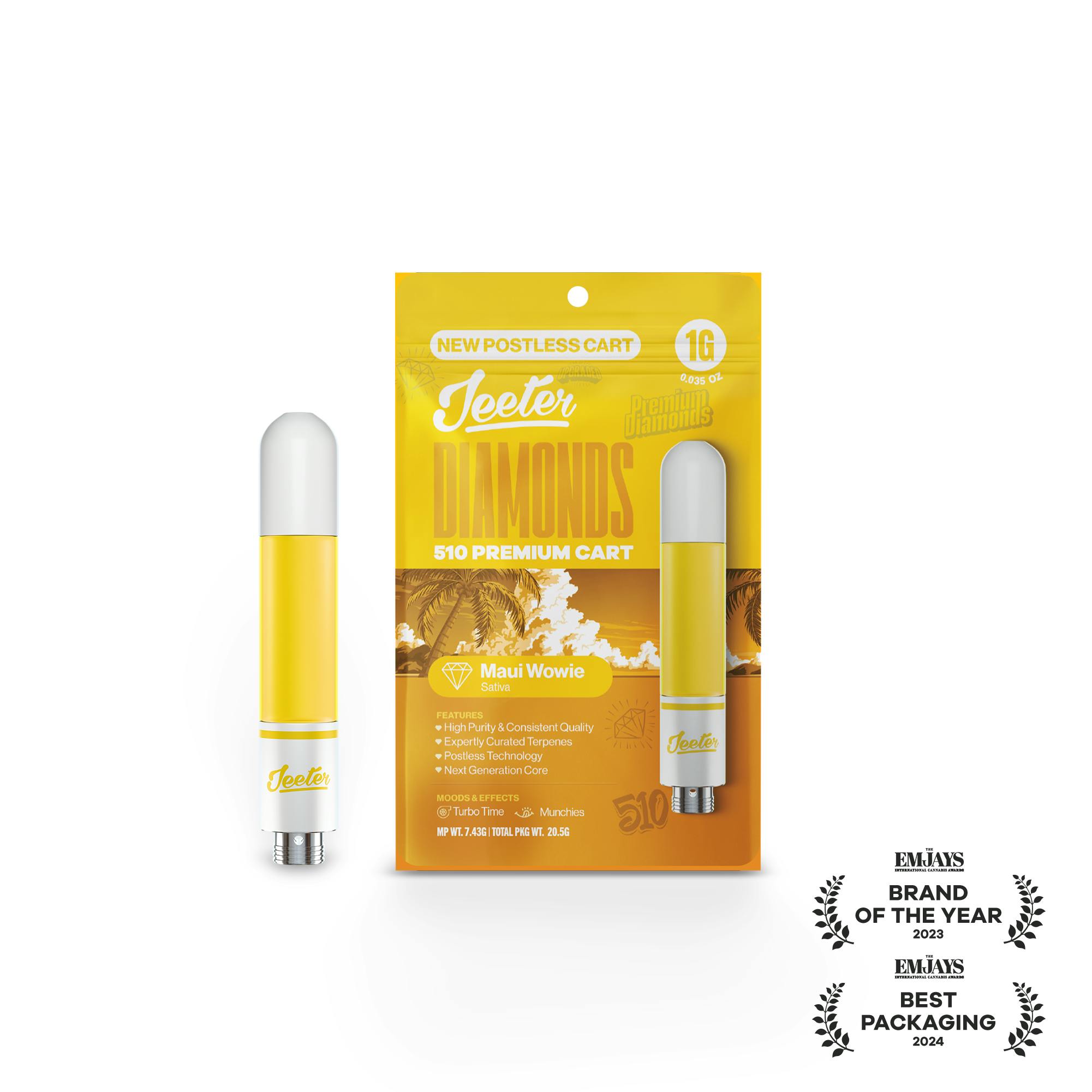 Jeeter | Maui Wowie | Liquid Diamonds 510 Cart | 1g