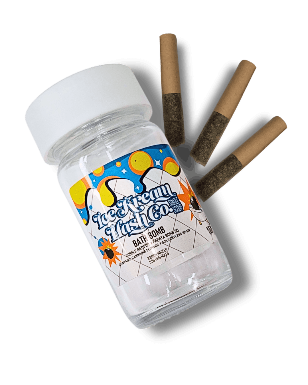 Product: Ice Kream Hash Co. | Funky Maple Single Scoop Rosin Infused Pre-Roll 3pk | 1.5g