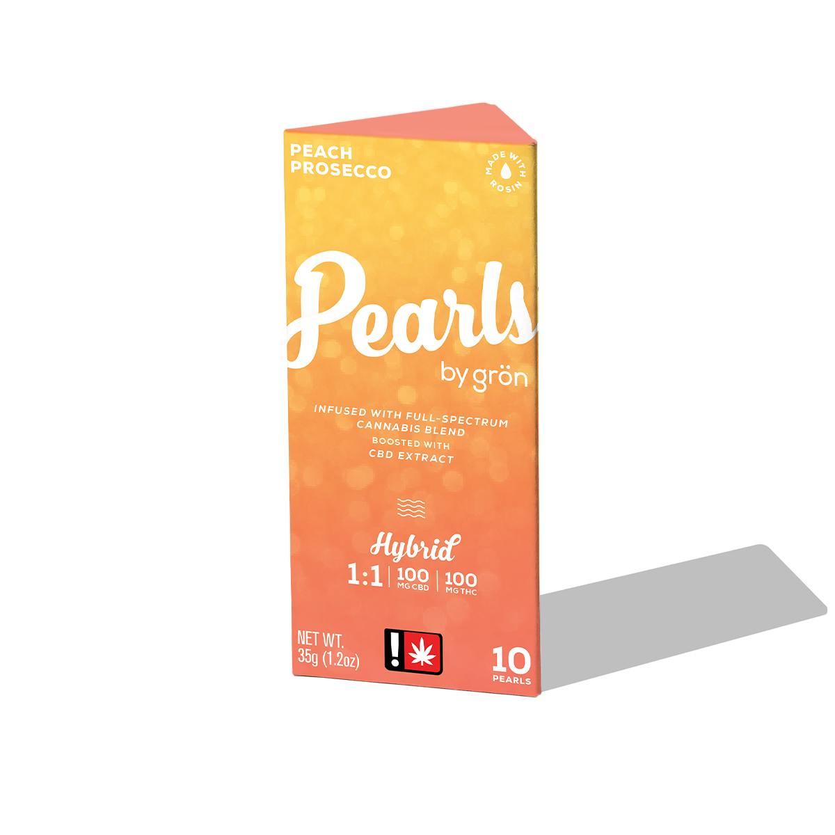 1:1 Peach Prosecco Pearls - CBD/THC - Hybrid | Sensible Medford