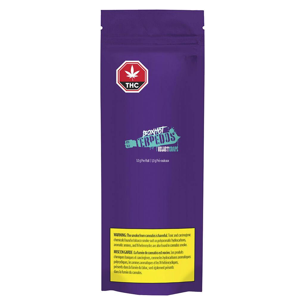 BOXHOT - Terpedos - Velvet Grape Pre-Roll - 1x1g