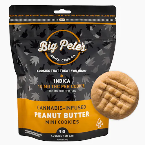 Indica Peanut Butter Mini Cookies 10-pack-1
