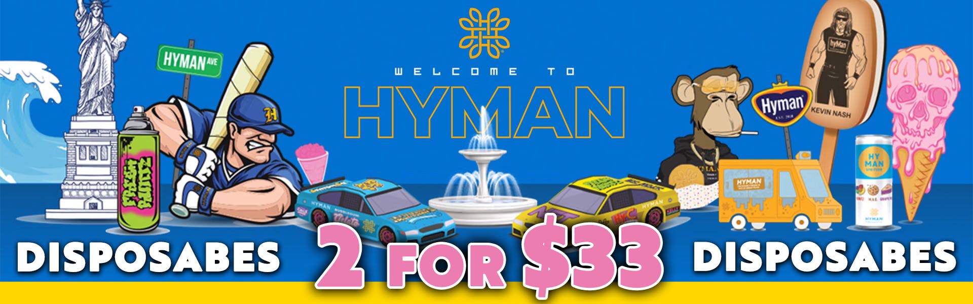 Hyman 1g Disposable - 2/$35