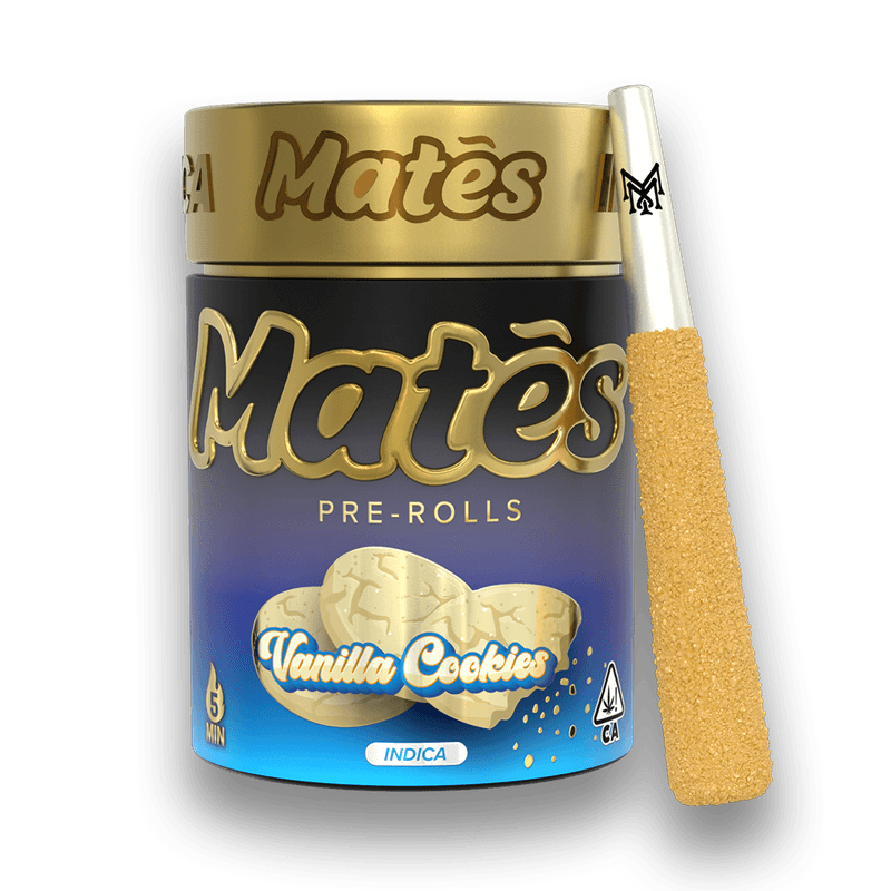 Product: Muha Mates | Vanilla Cookies | Infused Pre-roll Pack x 5 (3g) | Indica