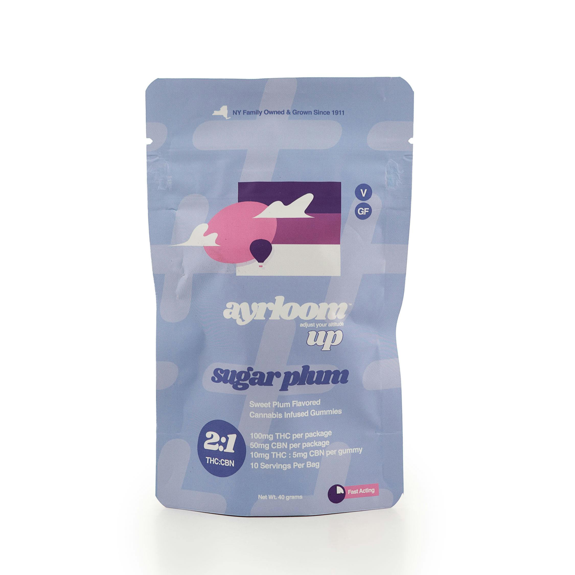 Ayrloom Sugar Plum | 2:1 | 10MG THC : 5MG CBN 10 Pack-1
