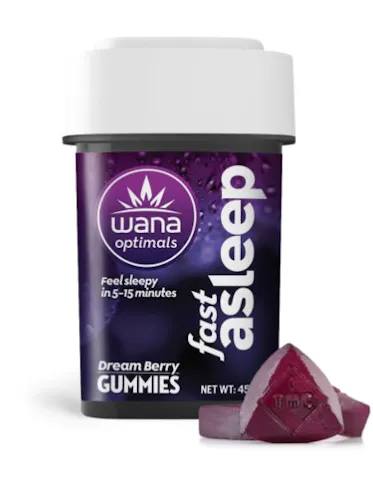 Wana Fast Asleep Gummies 10mg CBD x 10-Pack-active