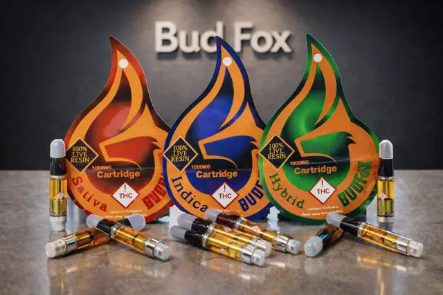 Bud Fox | 1g Live Resin Cartridge | REC - Bubba Kush (I) at