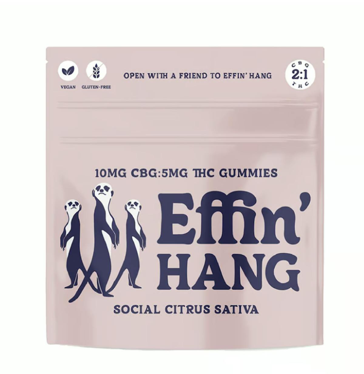 Photo of Effin’ Hang 2:1 Social Citrus Gummies 100mg 20pk (CBG:THC)