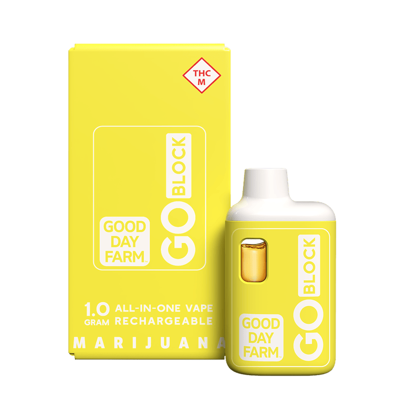 Good Day Farm GDF: GO Block Vape | Peach Tea | All-In-One | 1g