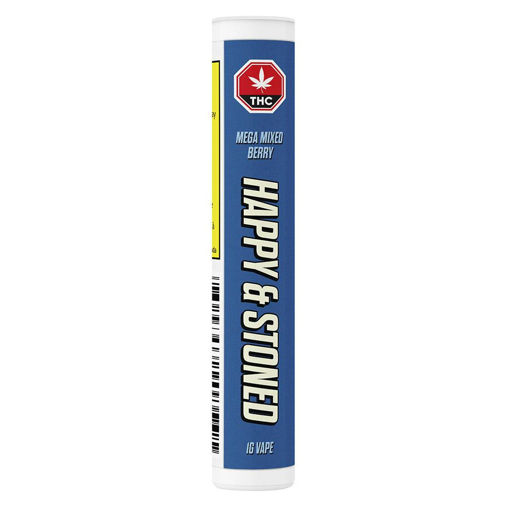 Happy & stoned - mega mixed berry disty+diamond 510 thread cartridge