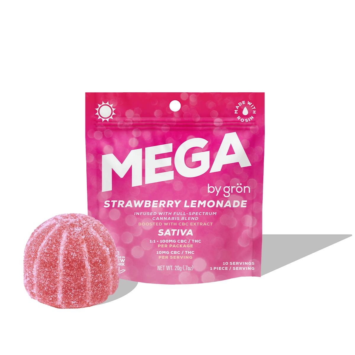 Mega | Strawberry Lemonade | Sativa | 100mg