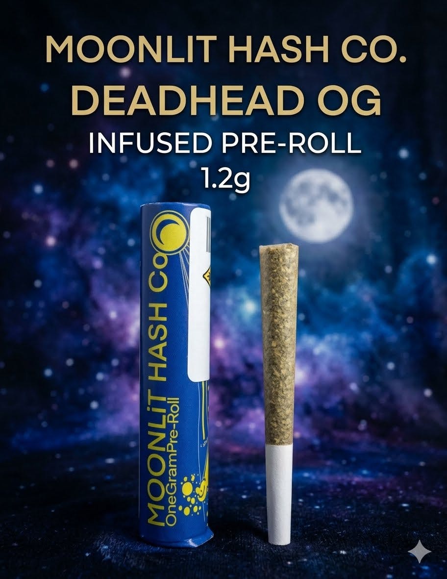 Product Moonlit Hash Co. | Deadhead OG | Infused Pre-Roll | 1.2g
