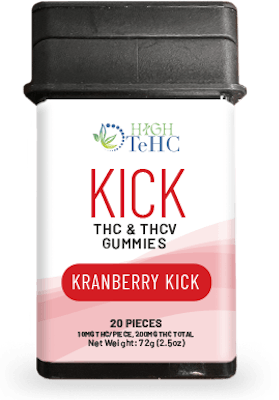 Product: High TeHC | Kranberry Kick THC:THCV Gummies | 200mg:50mg