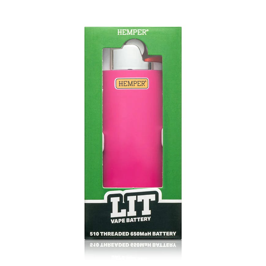 Accessories | Hemper | Lit Vape Battery | Pink