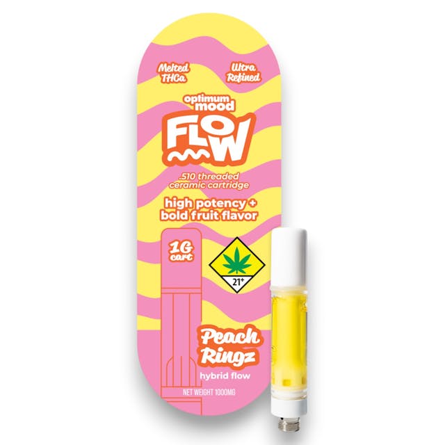 Bold Fruit Flavor - Ceramic Vape Cartridge 1g - Hybrid - Peach Ringz - 1g
