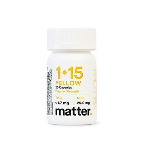 matter. | Yellow 1:15 | 25mg CBD x30ct Capsules-1
