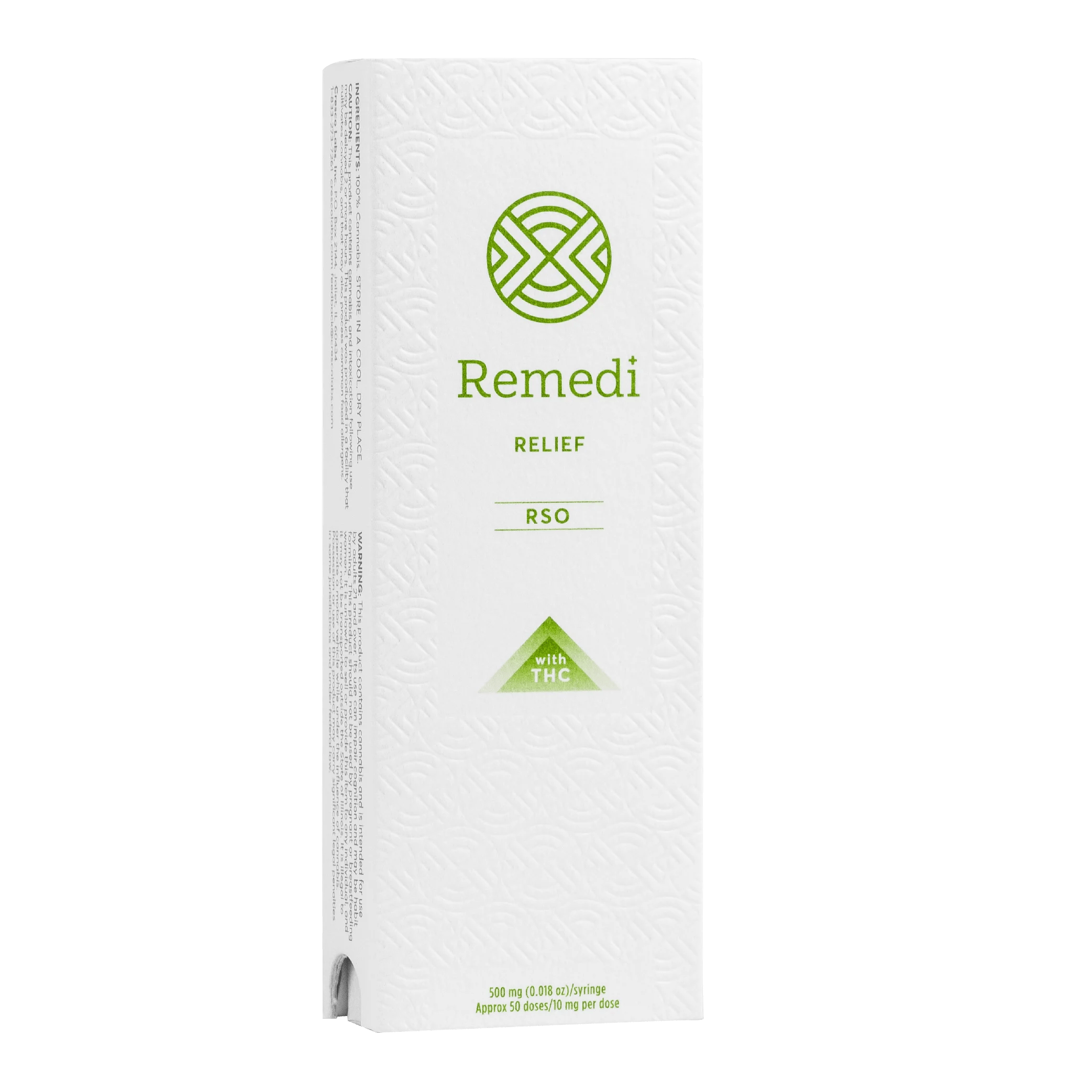 Product Remedi Relief RSO Syringe