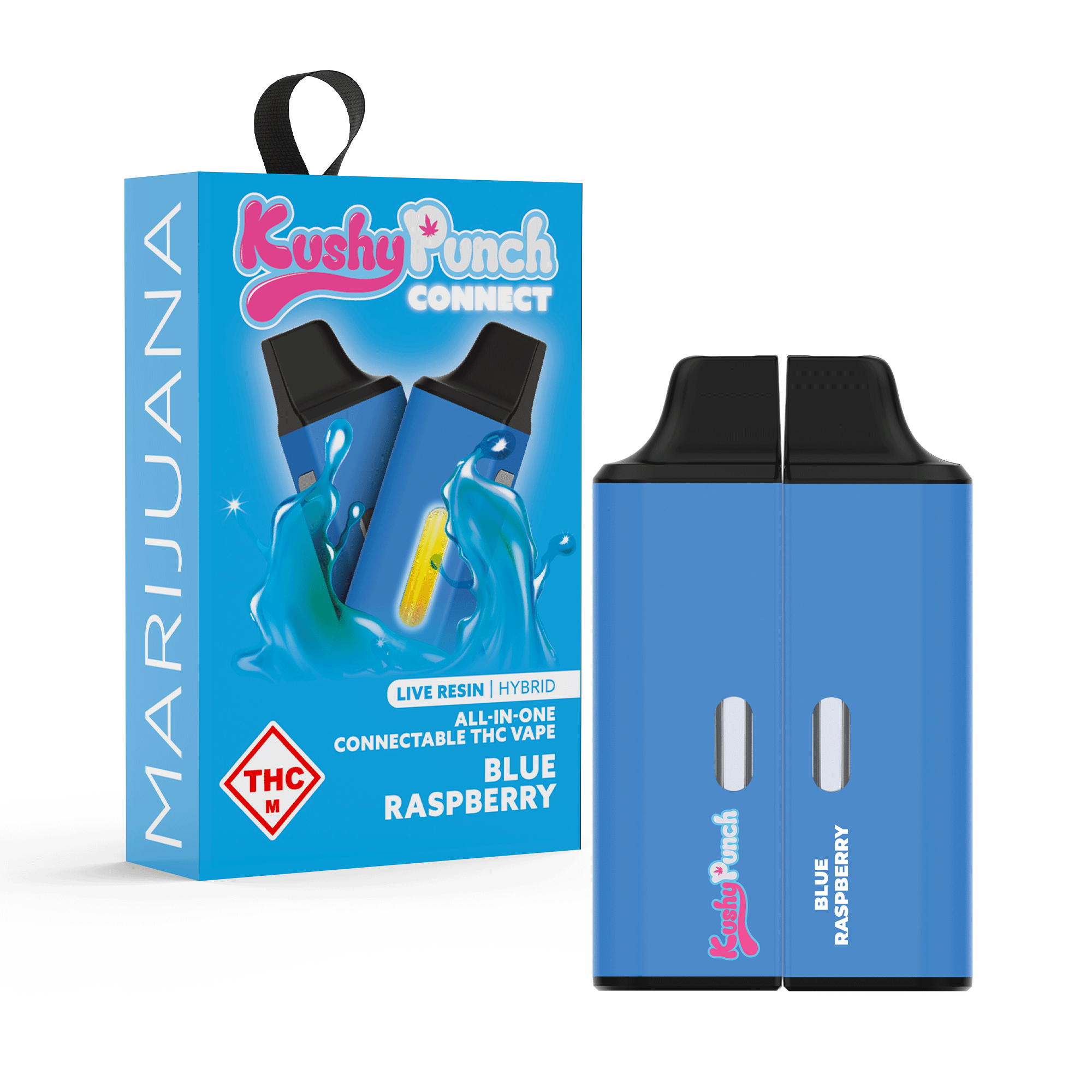 Connect 0.5g ea | Kushy Punch Blue Raspberry 2pk | MO Health and Wellness