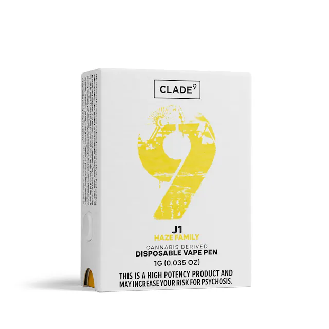 Clade9 Disposable Vape J1 1g (sativa, disposables)