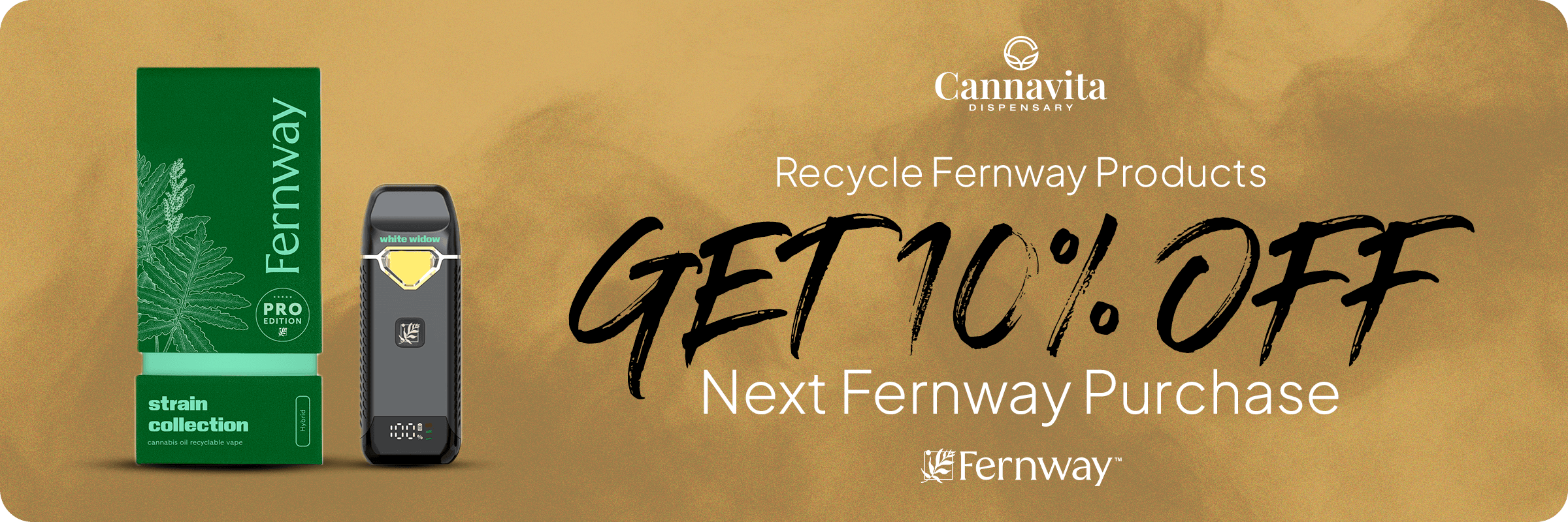 Recycle your products and Enjoy 10% off Fernway