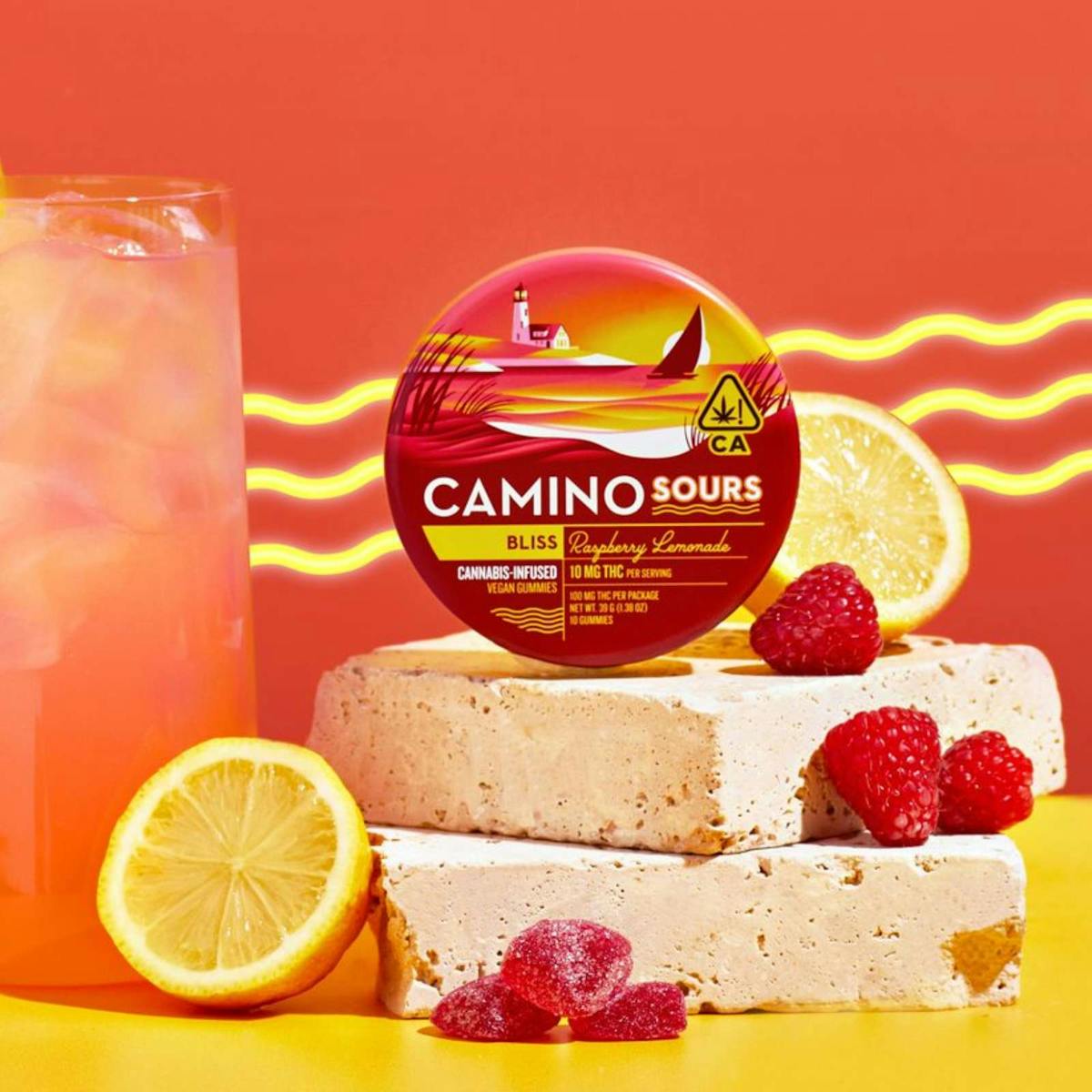 Photo of Camino l Sours Raspberry Lemonade (Bliss) 10pk l 100mg