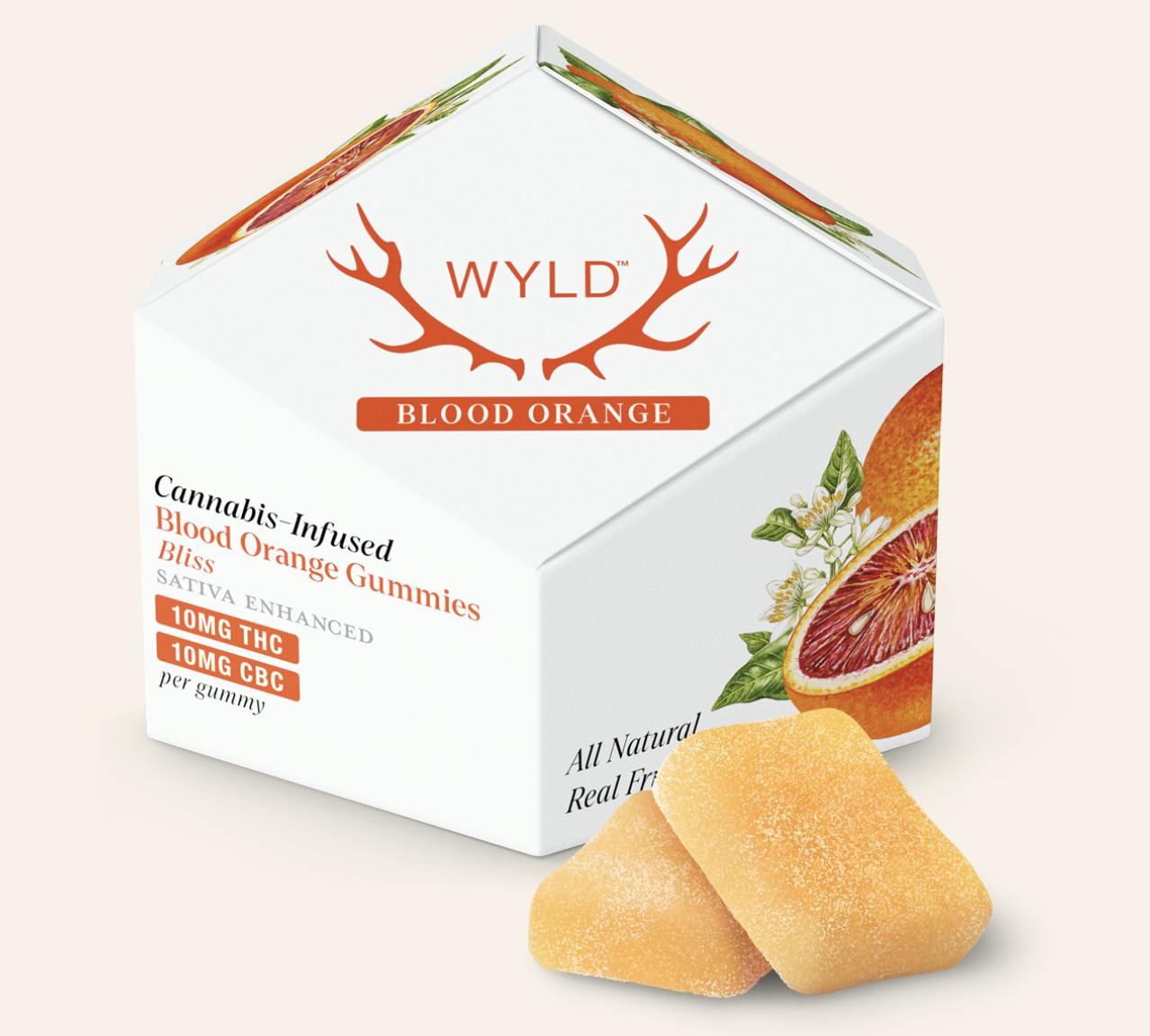 Wyld Blood Orange Gummies- 100mg THC : 100mg CBC