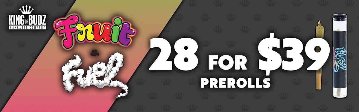 Fruit AND Fuel 1g Prerolls 28 For $39