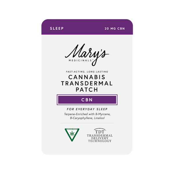 Product: Mary's Medicinals | Transdermal Patch Sleep CBN | 20mg