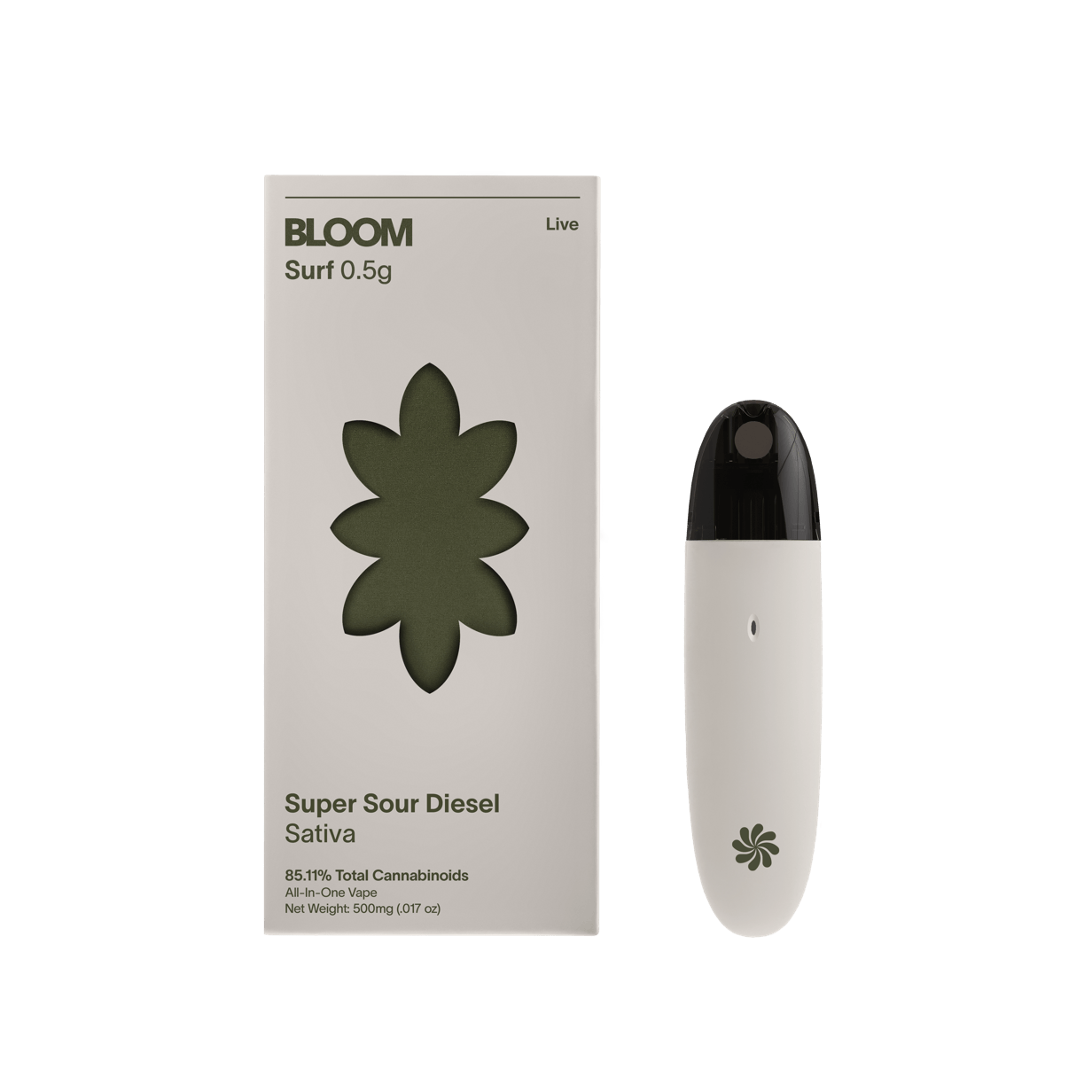 Live Surf All-In-One 500mg | Super Sour Diesel — BLOOM cannabis product at ZenZest
