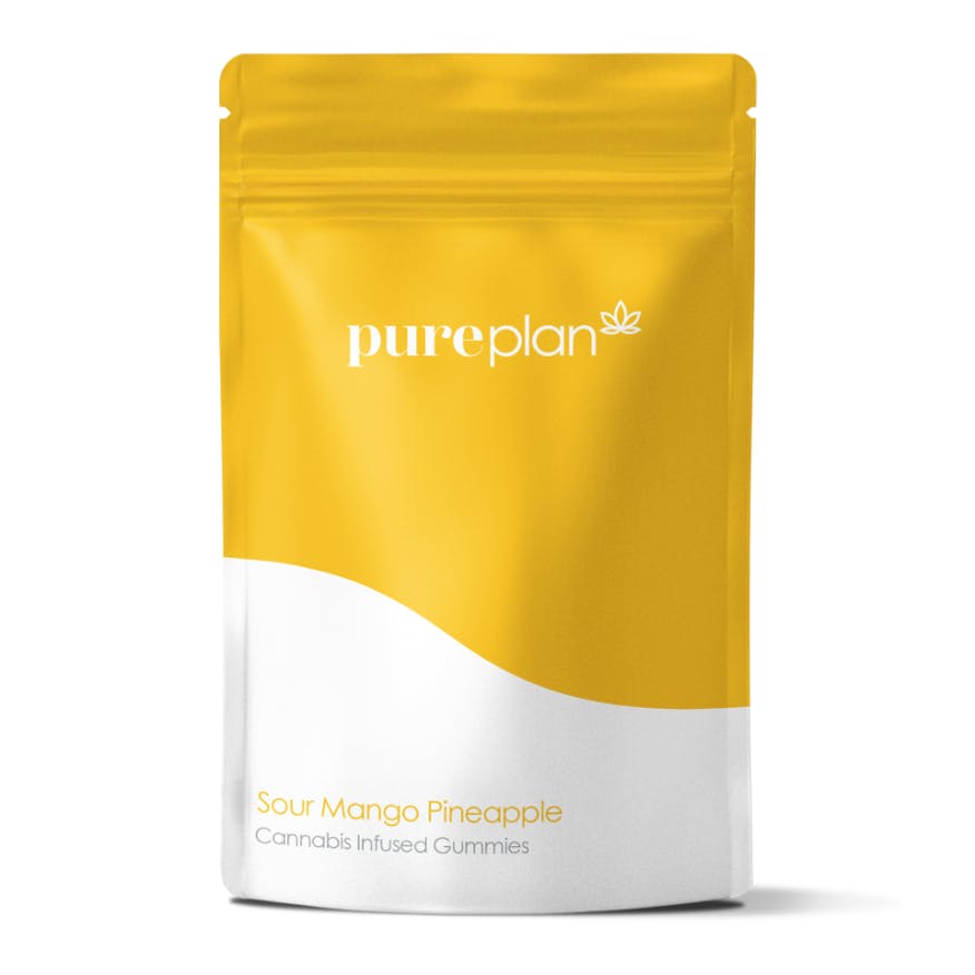 Dosing Sour Mango Pineapple Gummies 25mg (10-Pack | 2.5mg Each)