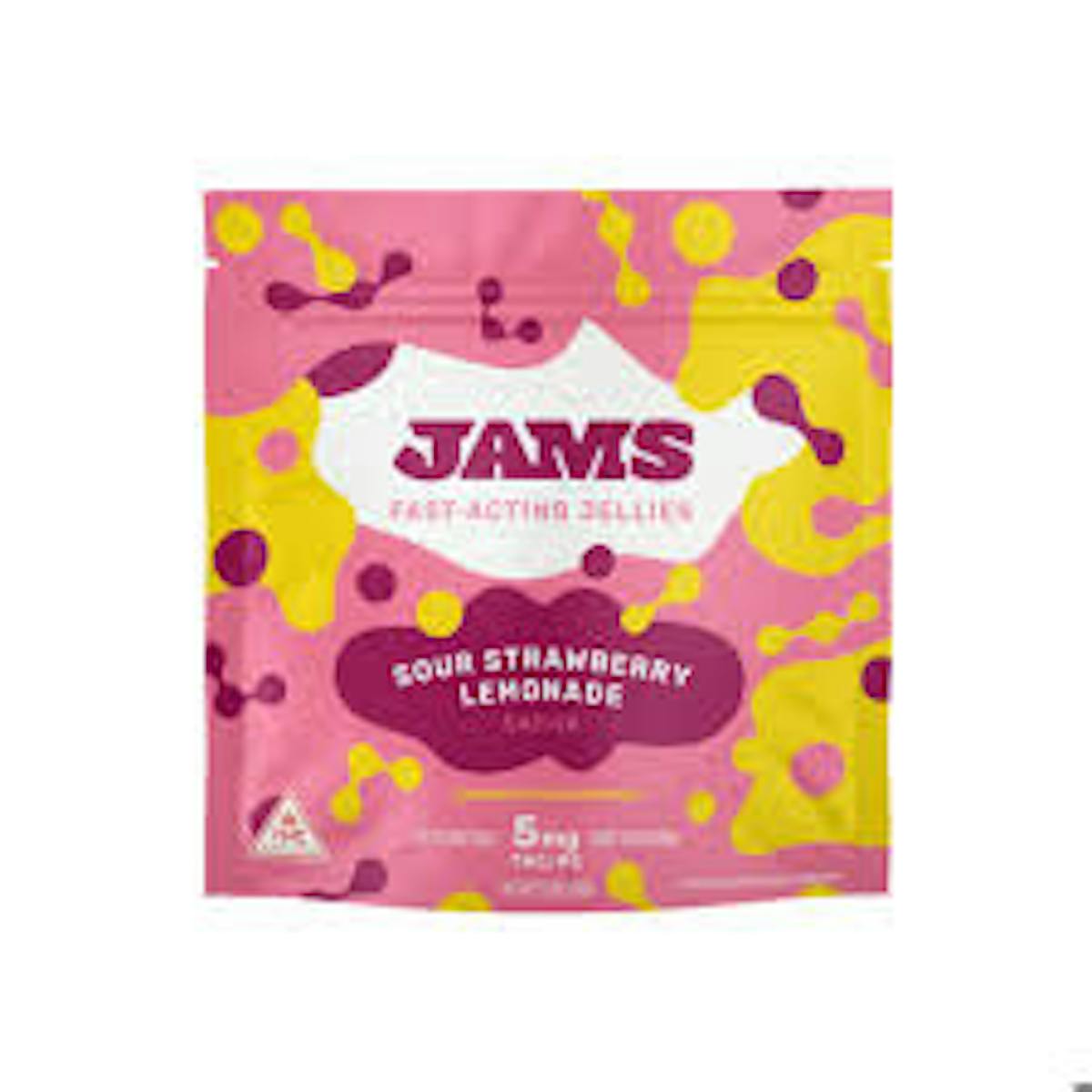 Photo of JAMS Fast Acting Jellies | Sour Strawberry Lemonade – 100mg (20pk)