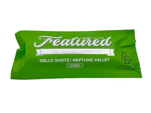 Featured Farms | Infused Prerolls 2pk | Gello Shotz | 1.0g-1