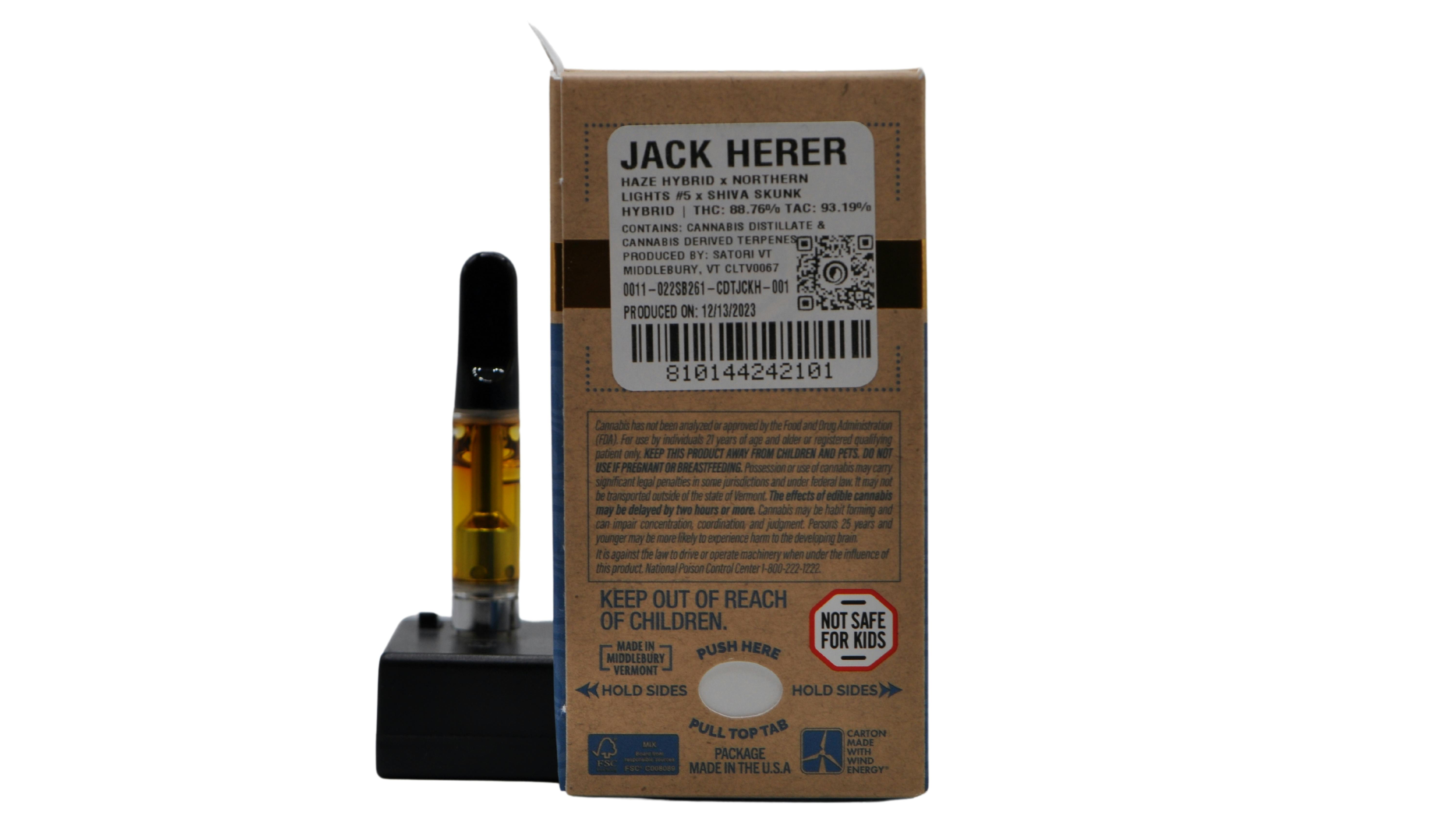 image of Jack Herer | 1g Distillate Cartridge