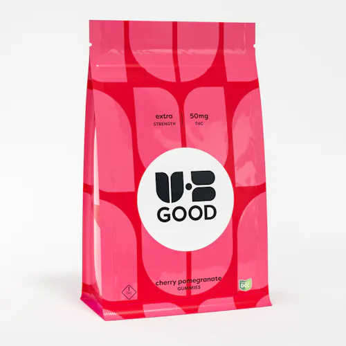 UB GOOD | Cherry Pomegranate ‘Relief’ (High Dose) Gummies | 10pk | 500mg-1