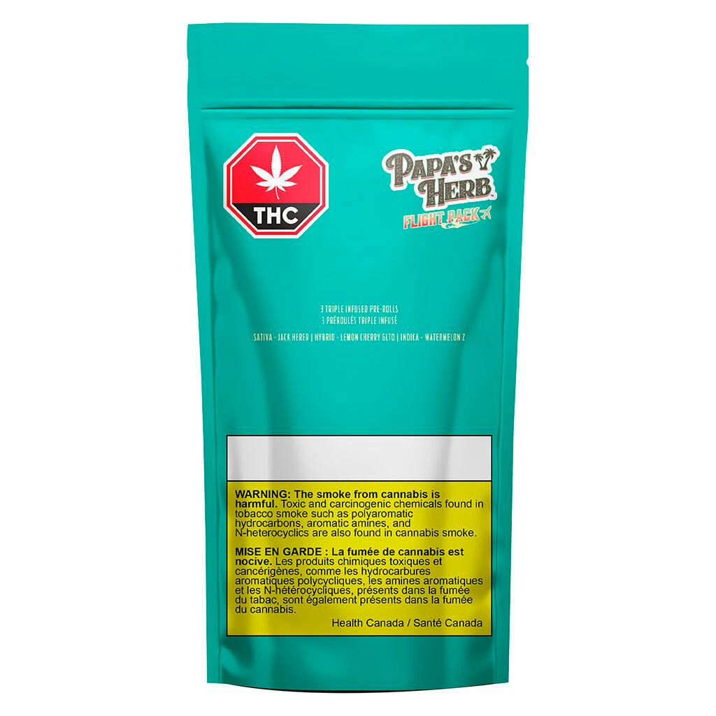 Papa's herb - lil papa's - triple infused flight pack - 3x0. 47g