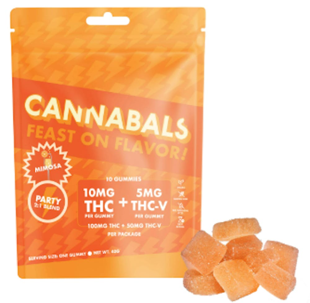 Product Mood State Gummies | Mimosa (Party) (S) | 10mg THC/ 5mg THCV | Cannabals