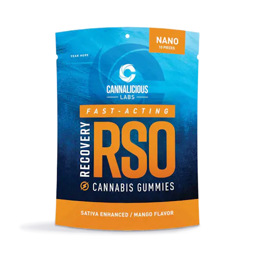 Recovery Mango RSO Gummies 10-pack-active
