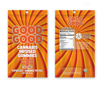 Good Good - 200mg Gummies - Orange Papaya (S)