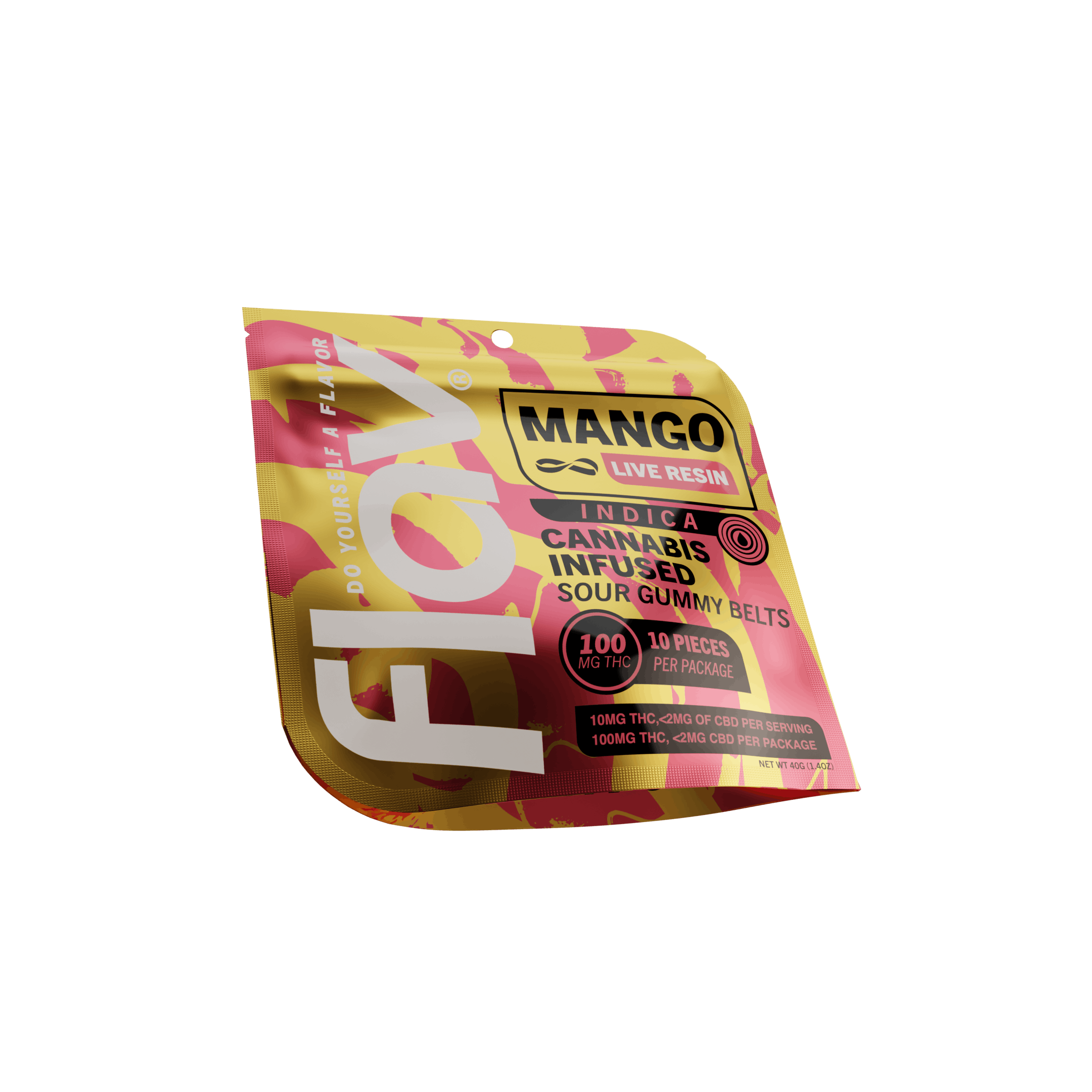 Photo of Flav Mango | Belts | Live Resin | 100mg | Gummy