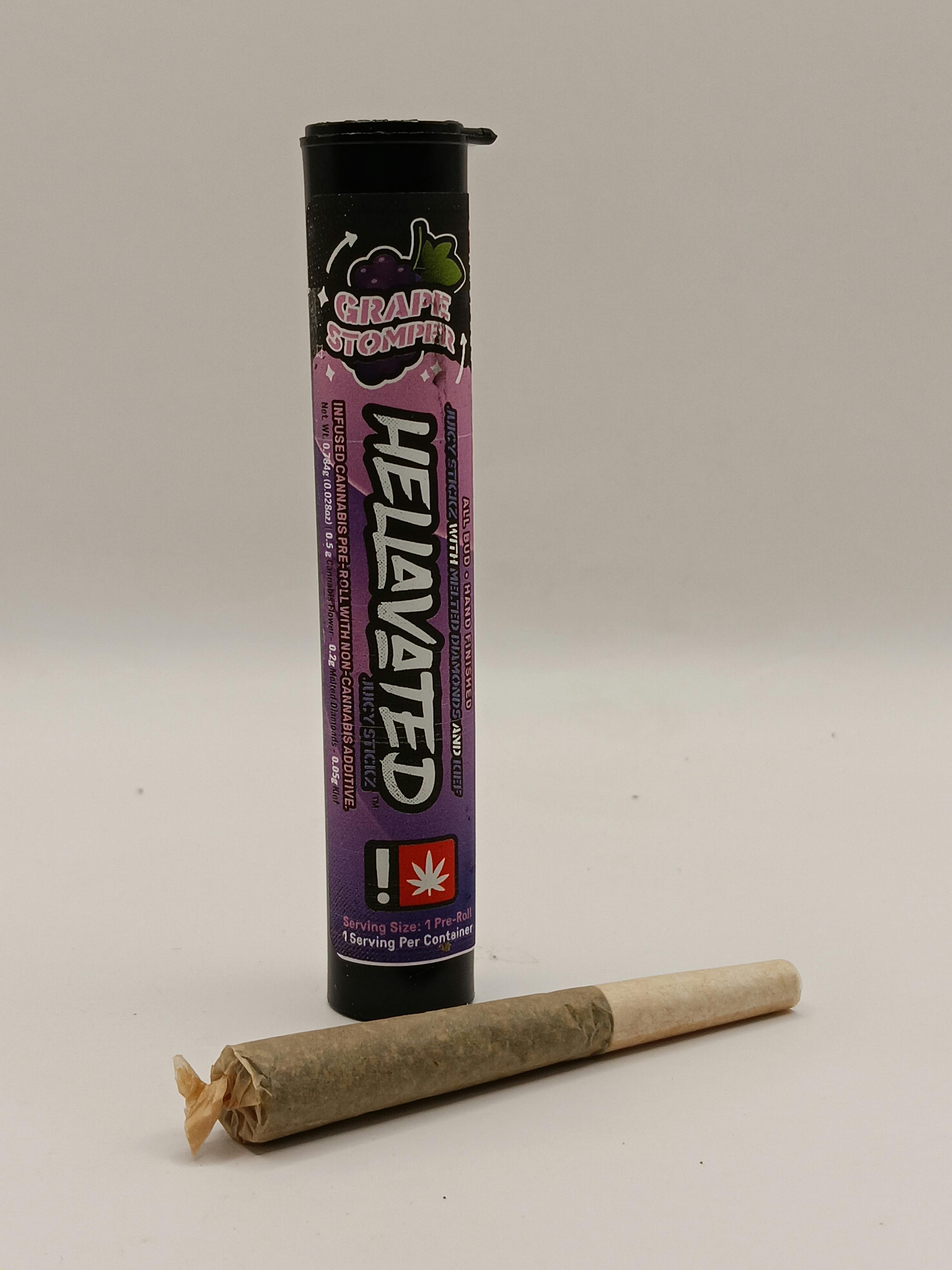 Photo of Grape Stomper Juicy Stickz Infused Pre-Roll | 0.75g