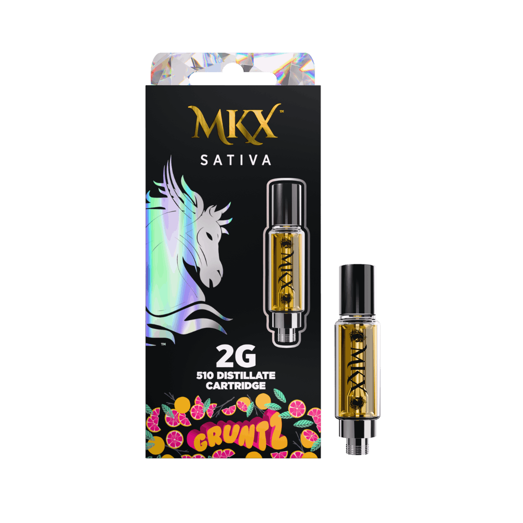 MKX 2 Gram 510 Thread Carts - Gruntz 2g 510 Thread - Sativa