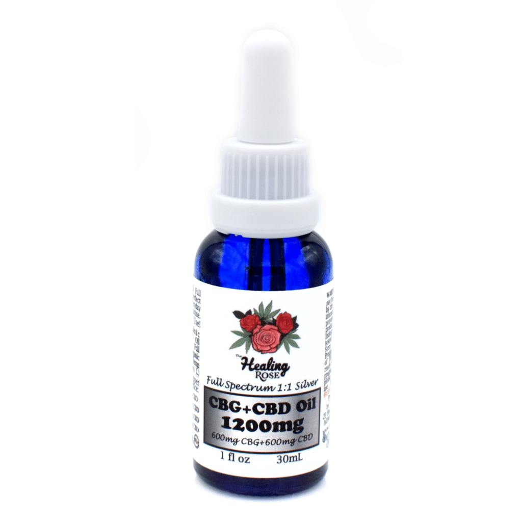 Healing Rose | Oil | Organic | CBG+CBD | Full Spectrum | 1oz | 1200mg CBD