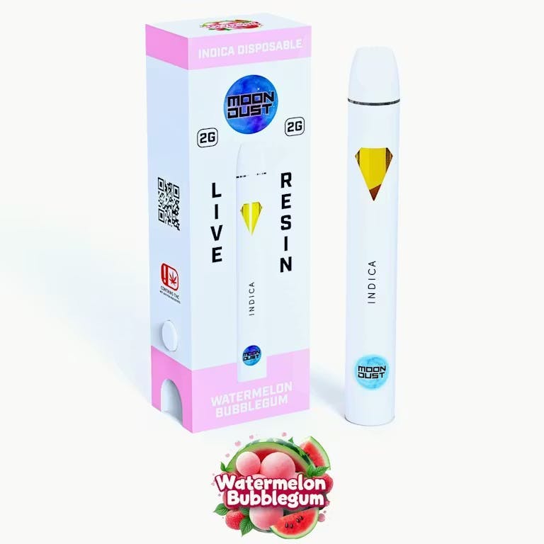 Moondust Live Resin Disposable Watermelon Bubblegum