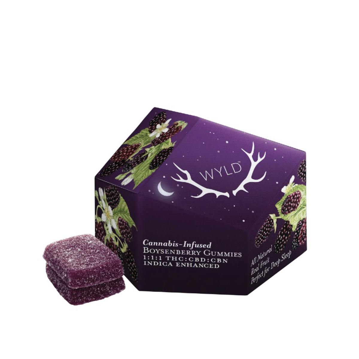 Photo of Boysenberry THC:CBN:CBD Gummy – 100mg