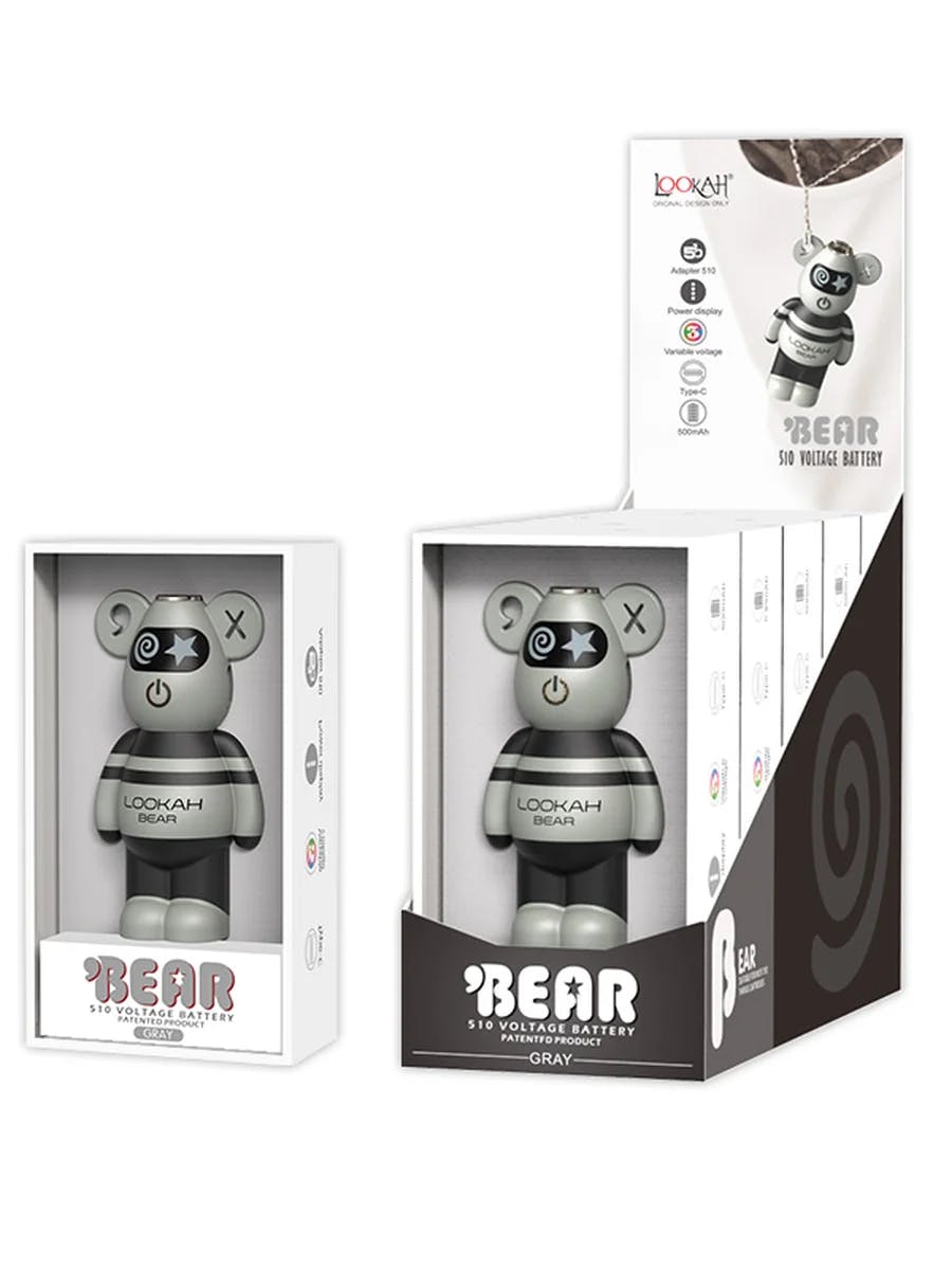 LOOKAH | Bear | Black | 510 Battery | Green Flower Wellness
