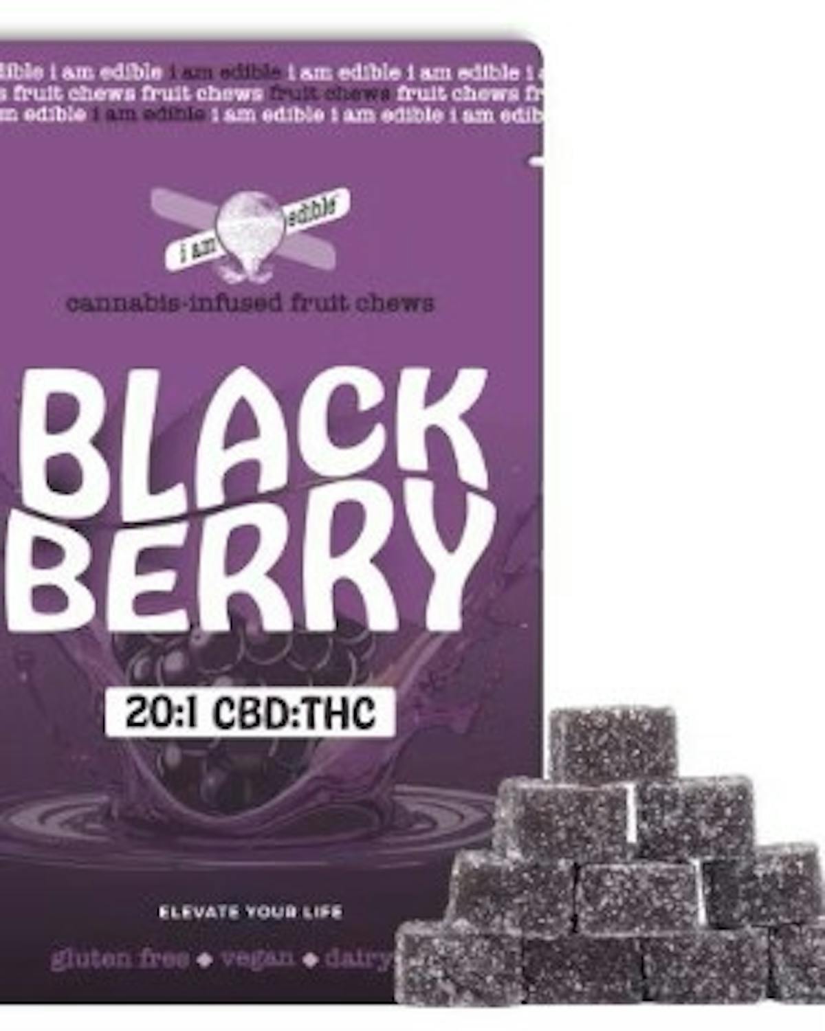 Photo of Blackberry 20:1 CBD Fruit Chews 20-pack