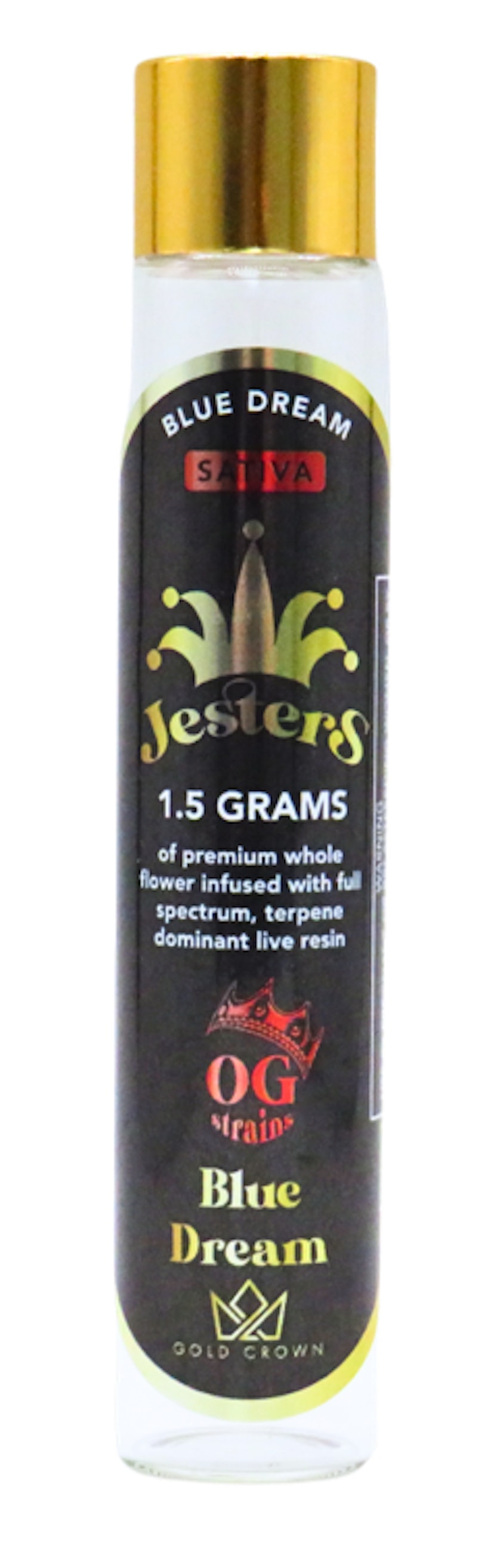 Gold Crown | Jesters Live Resin Infused Pre-Roll - Blue Dream - 1.5g