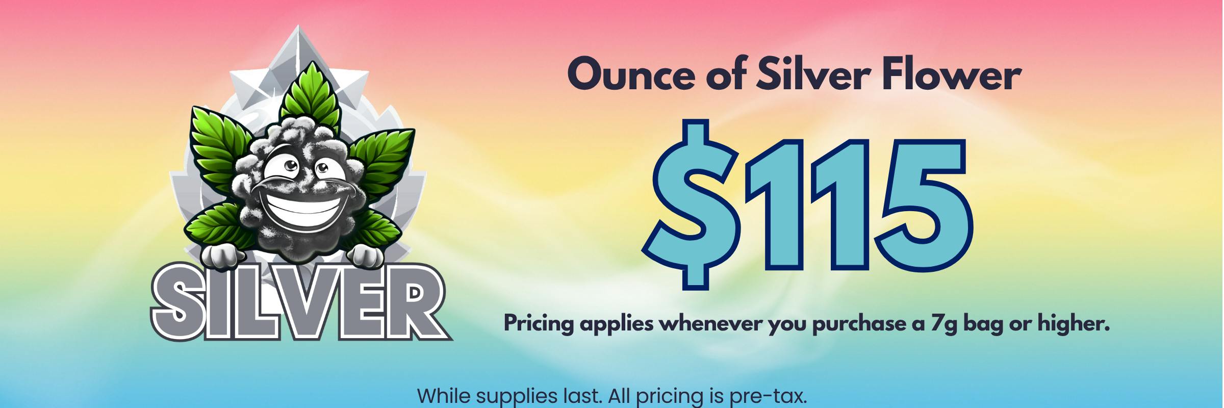 Silver flower 1 ounce for $115