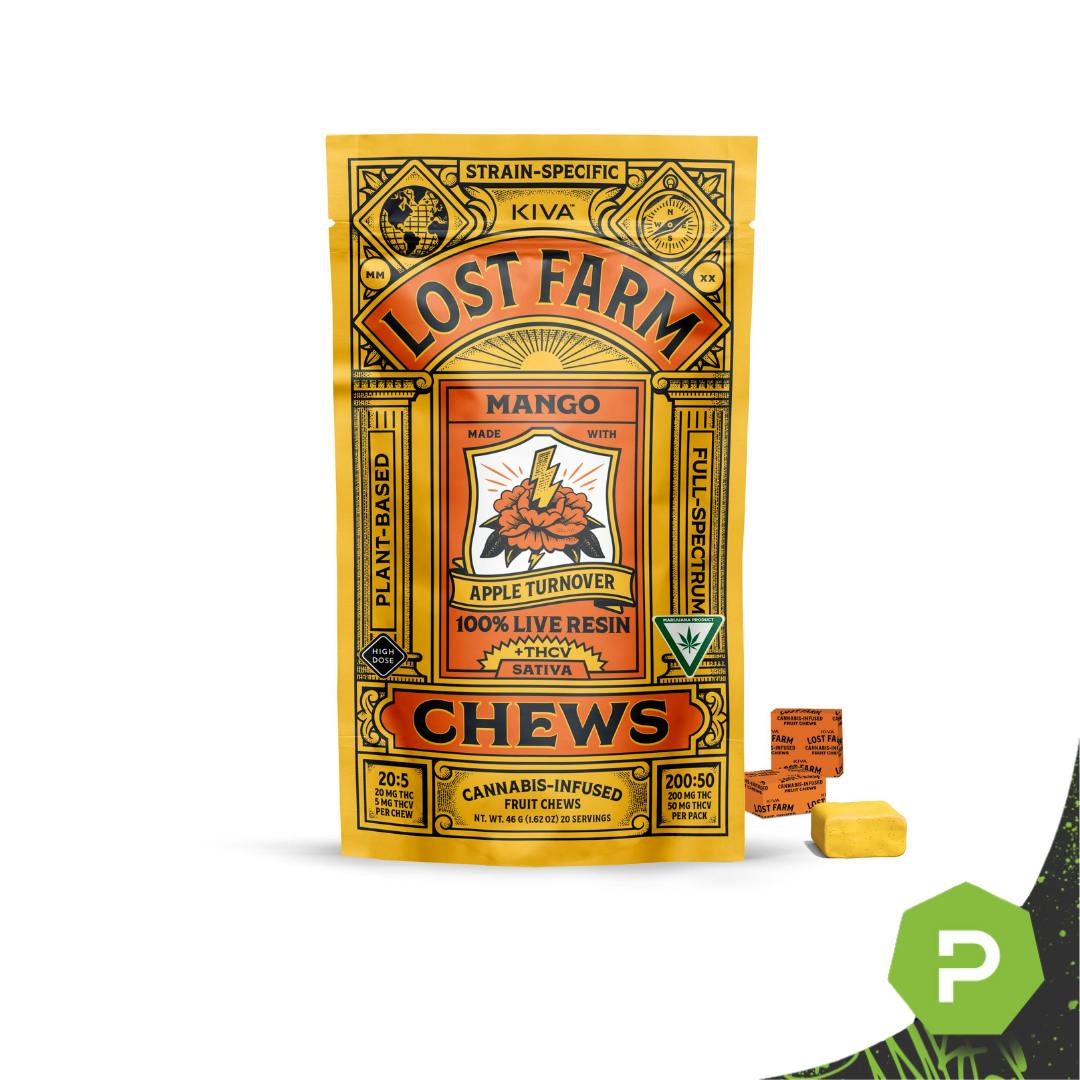 Lost Farm Lost Farm | 200mg Live Resin Chews | Mango - Puff