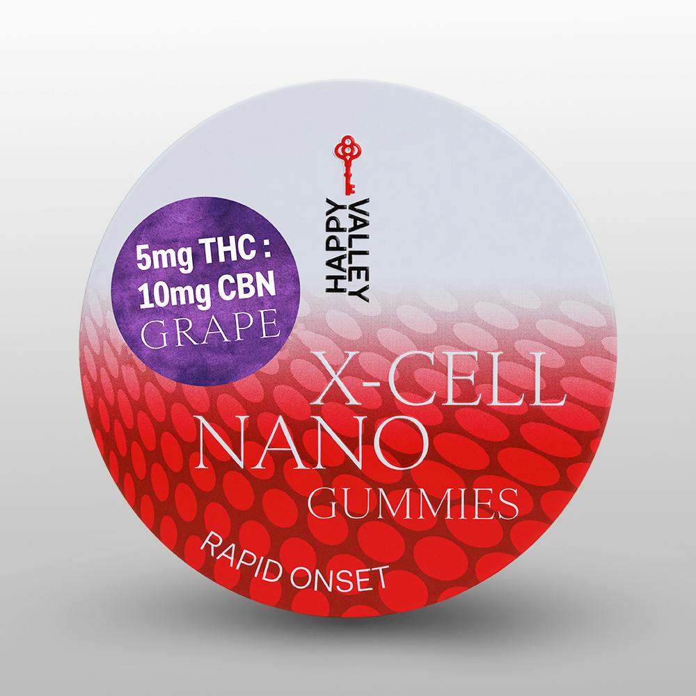 X-Cell Gummies 100mg CBN:THC 2:1 Grape